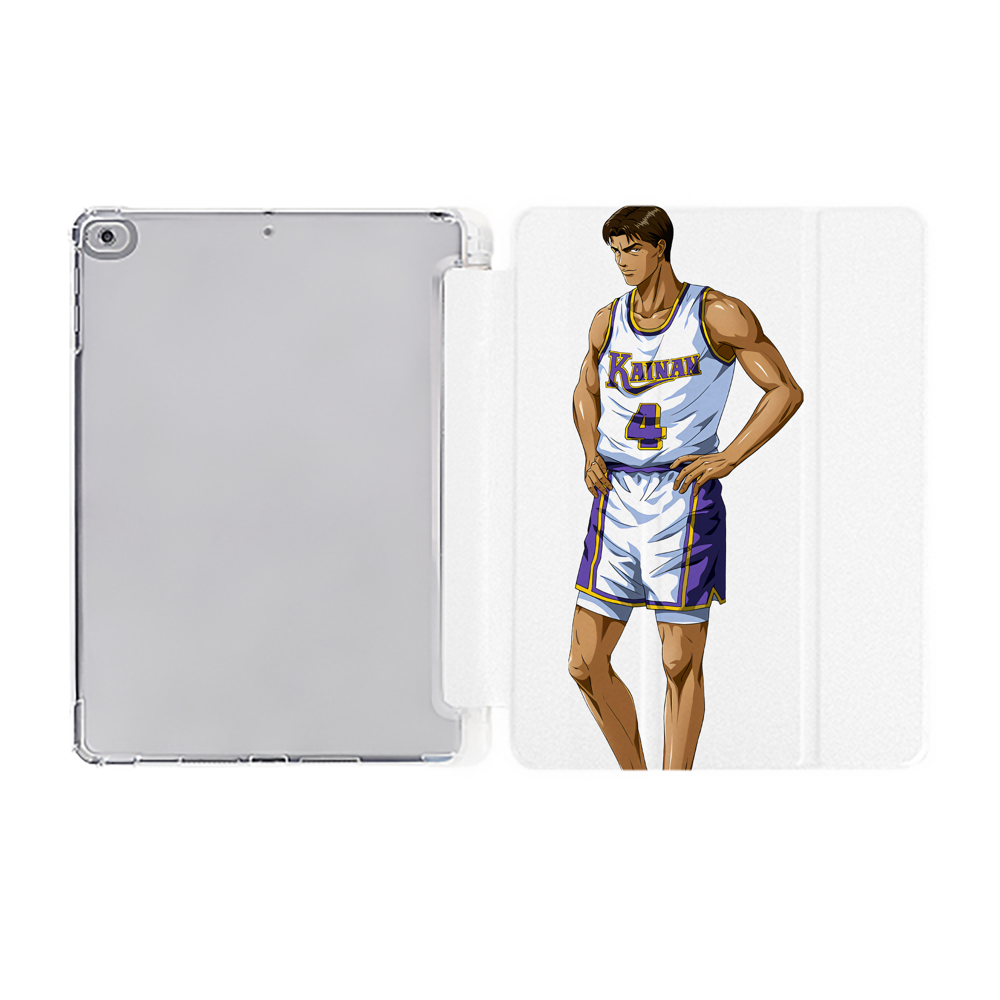 （画像用） SLAM DUNK／スラムダンク IPad ケース ペン収納付き 三つ折りスタンド PUレザー×シリコン 対応機種9.5/10.5/10.9インチ
